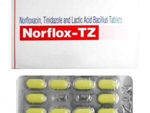 Norflox-TZ Tablets Norfloxacin, Tinidazole & Lactic Acid Bacillus for Bacterial Infections