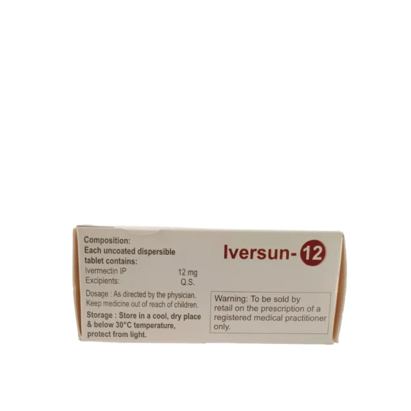 Iversun 12 Tablet – Ivermectin 12mg for Scabies & Parasitic Infections - Image 4